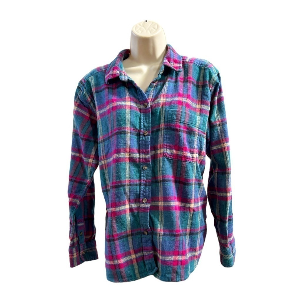 American Eagle Boyfriend Fit Flannel Shirt Size S/P/CH